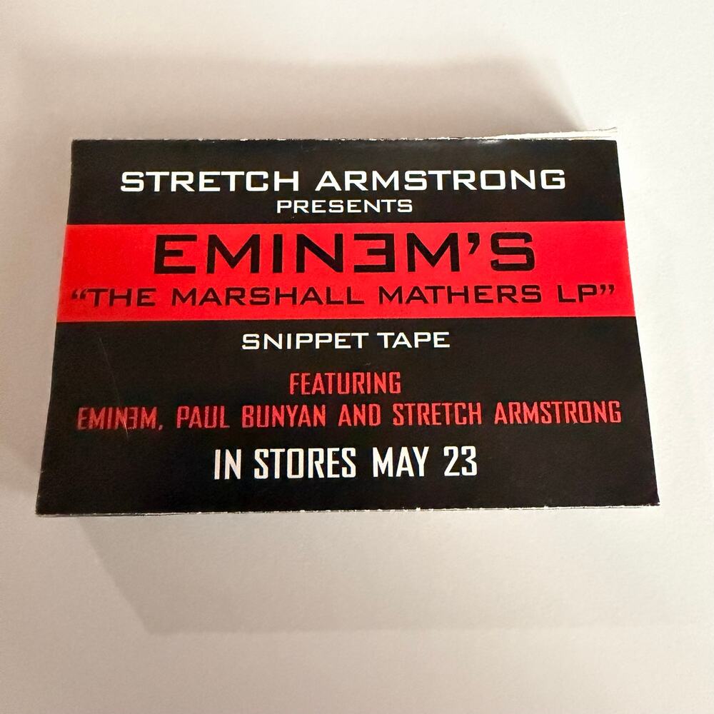 Eminem Marshall Mathers LP Snippet Tape Original Promotional Cassette RARE